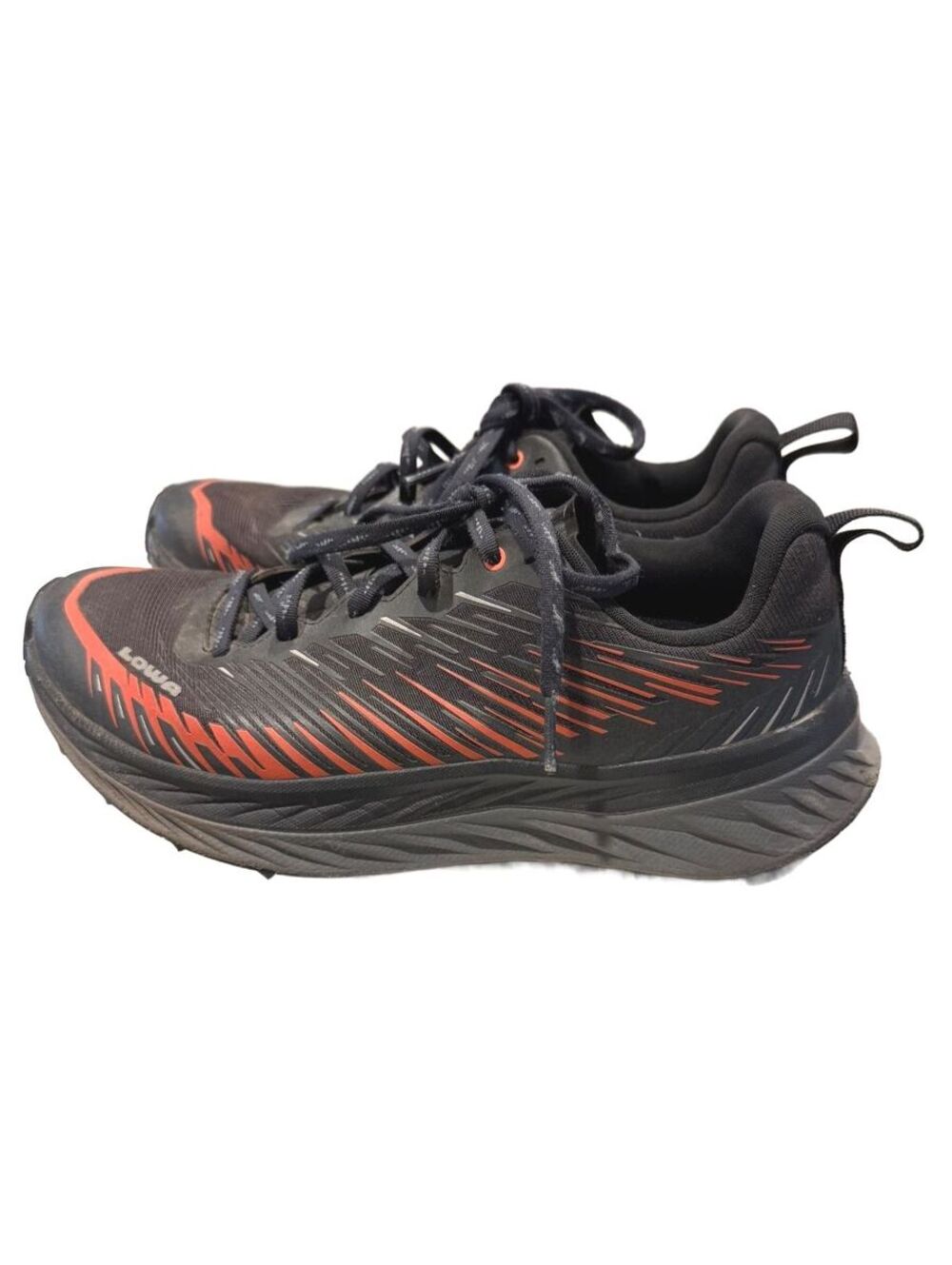 Men's LOWA Fortux Trail Running Shoes Blue Black Flame US 8